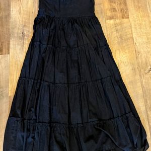 Black tired Boho skirt